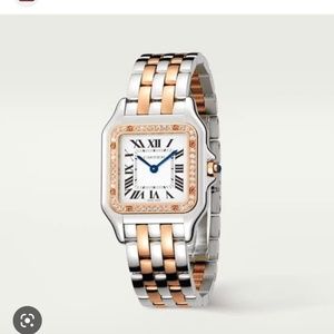 Cartier Panthere medium size, rose gold / white gold with Diamonds